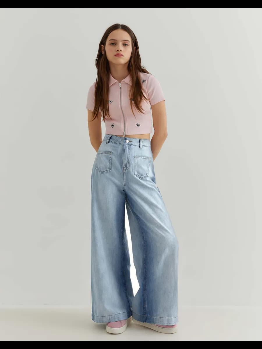 Широкие джинсы Wide leg