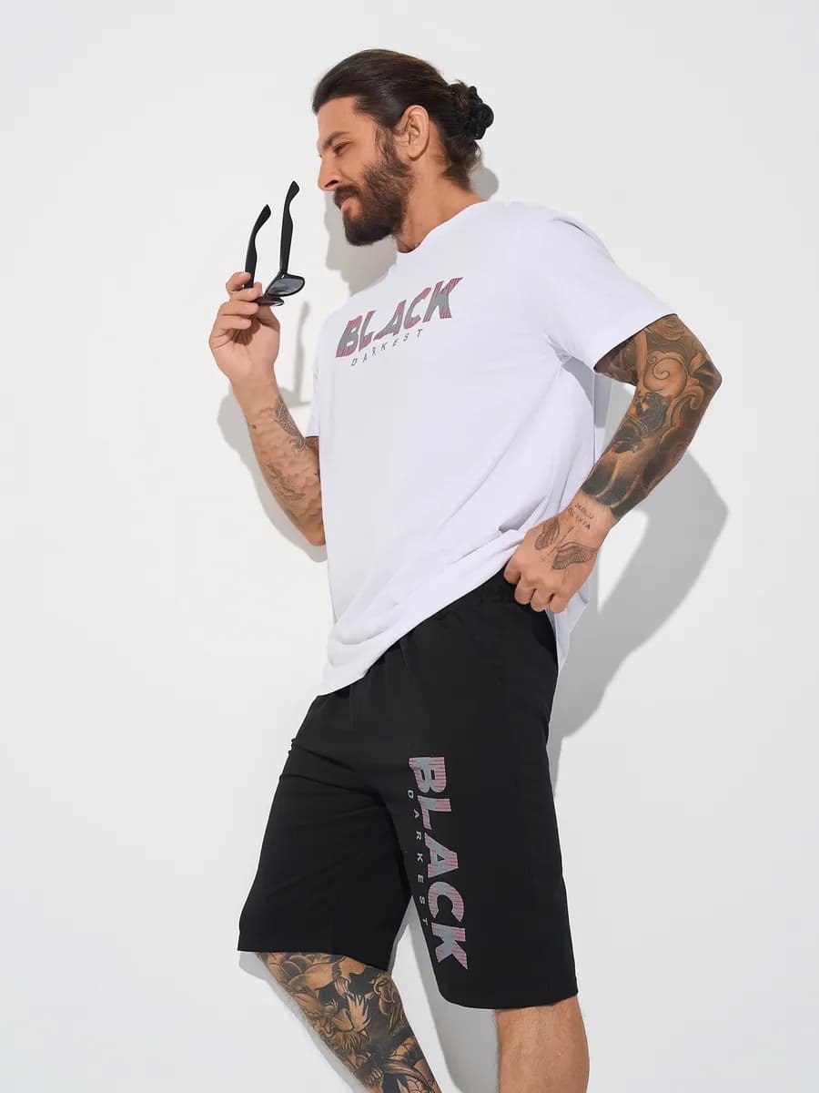 Спортивный костюм с шортами летний - фото 1