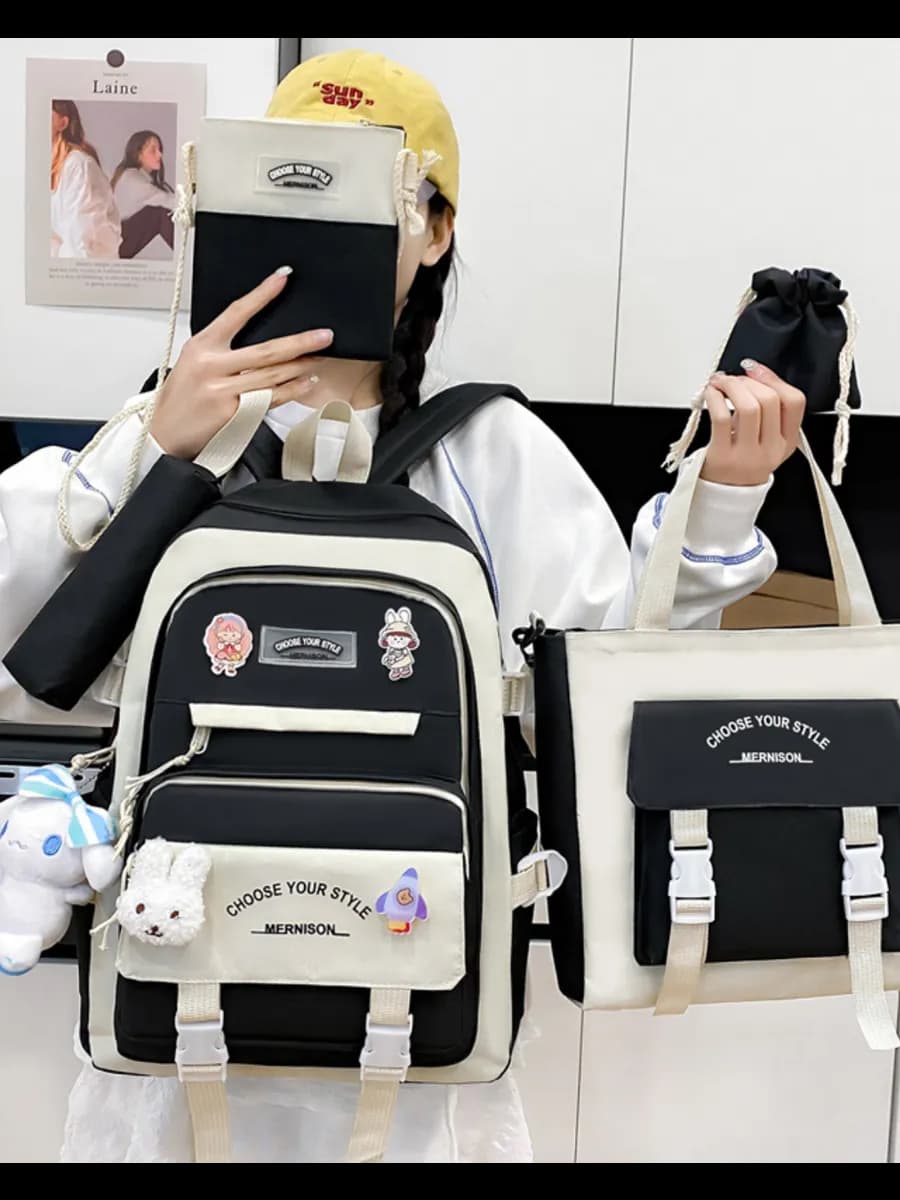 рюкзак школьный для девочки набор 4 в 1 для детский