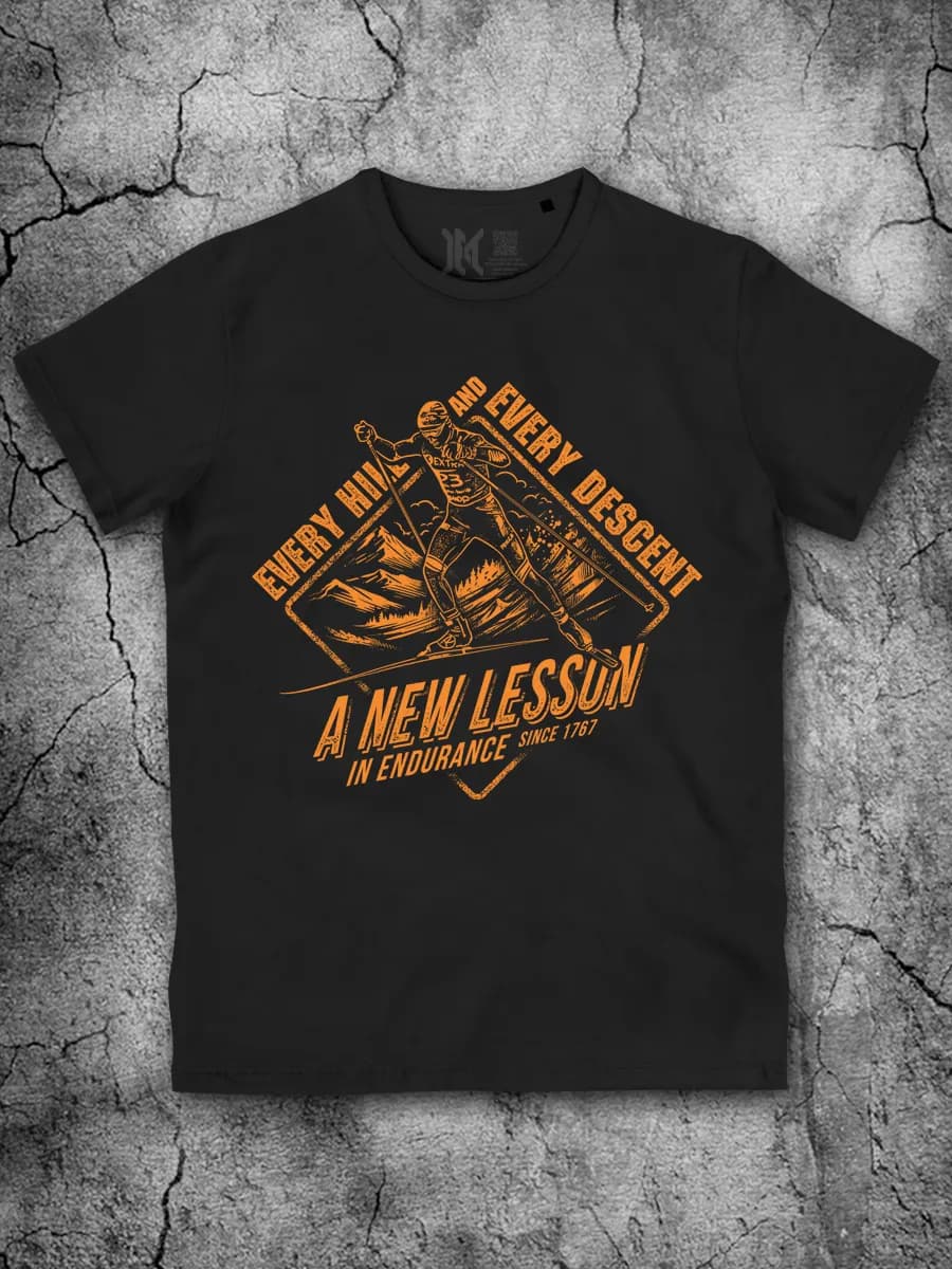 Футболка для мальчиков и девочек лыжные гонки