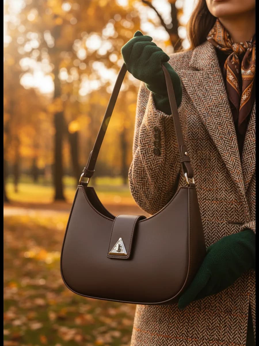 Сумка багет маленькая на плечо