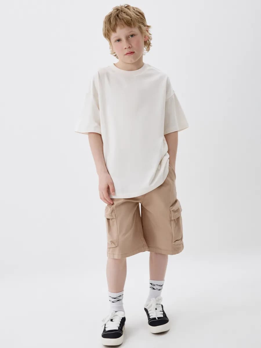 Шорты-бермуды с карманами карго для мальчиков
