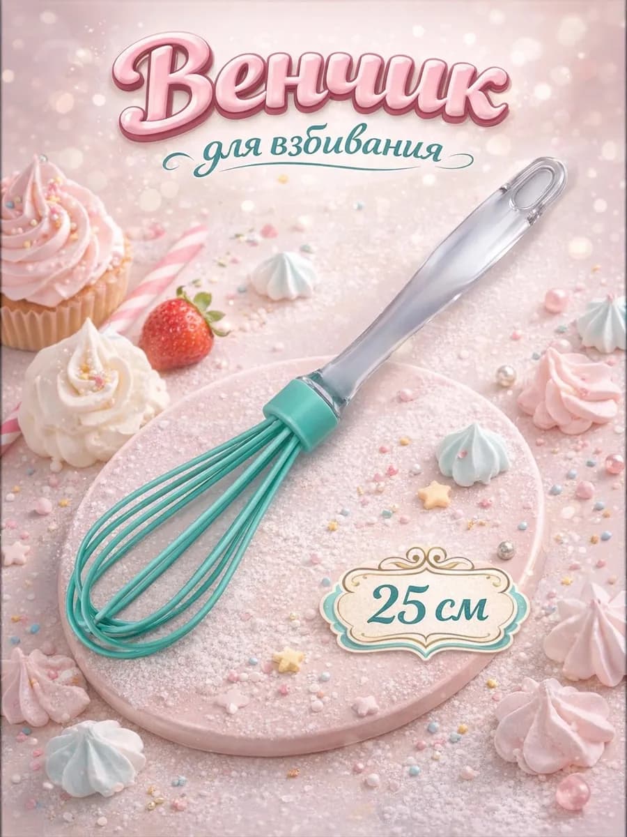 Венчик для взбивания «Лёд», 25 см