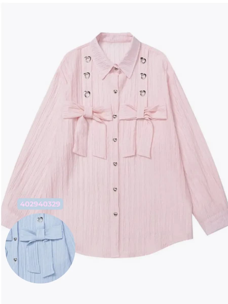 Нарядная рубашка оверсайз coquette