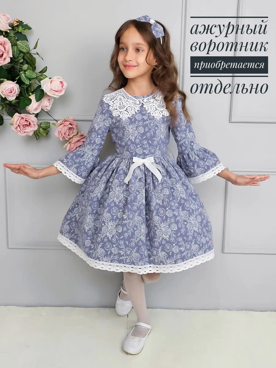 Платье праздничное и повседневное в садик из фланели
