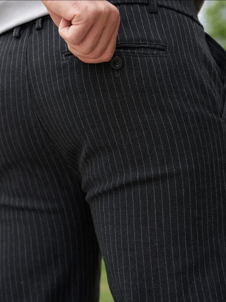 Брюки в полоску мужские