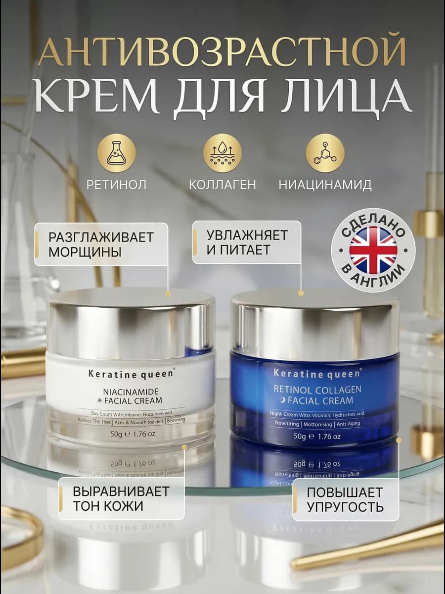 Крем для лица с ретинолом и коллагеном антивозрастной набор