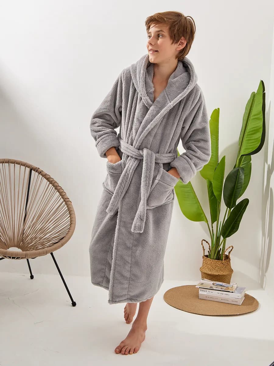 Халат домашний с капюшоном