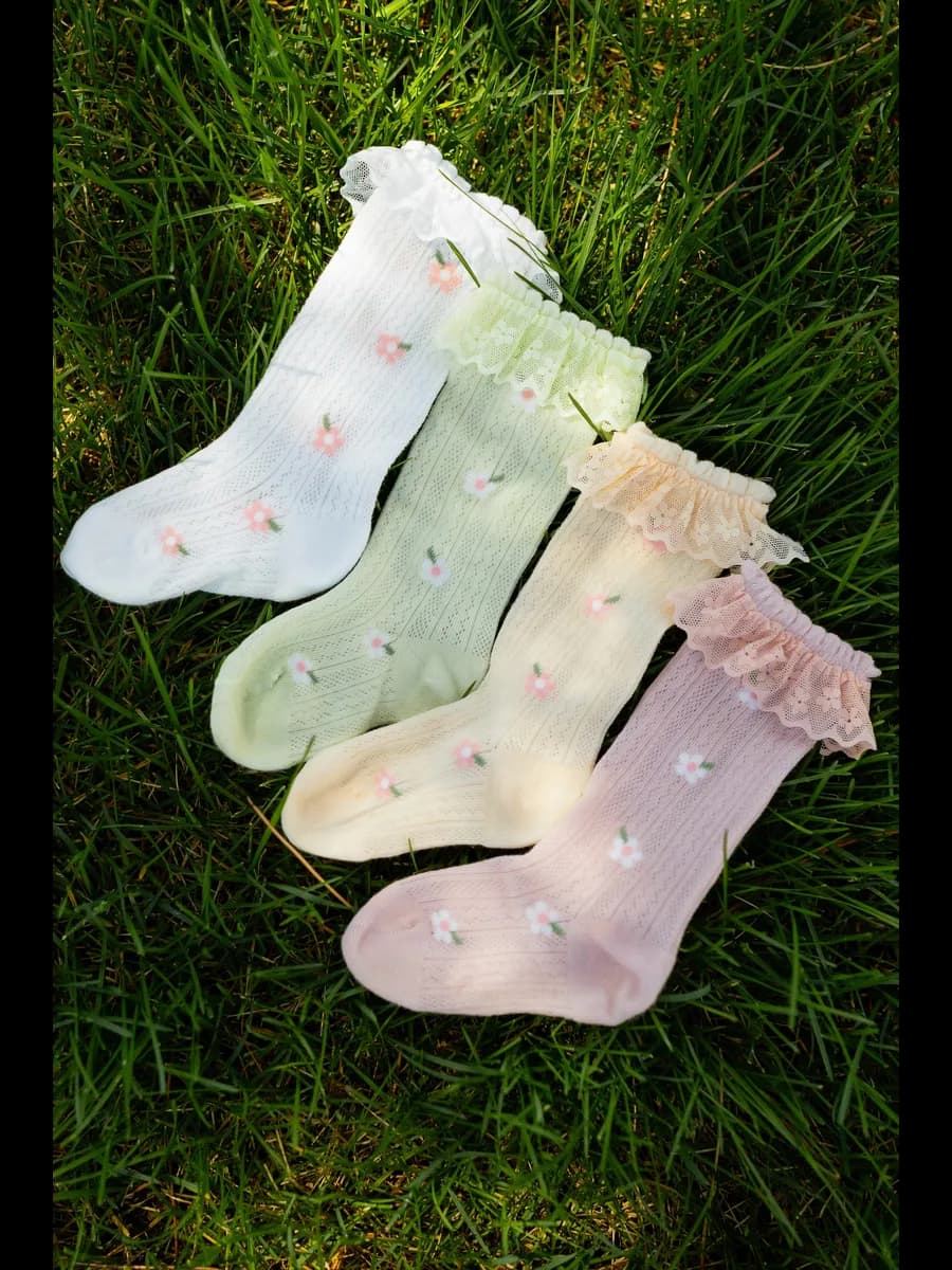 Гольфы для новорожденных малышей девочек в детский сад - фото 1