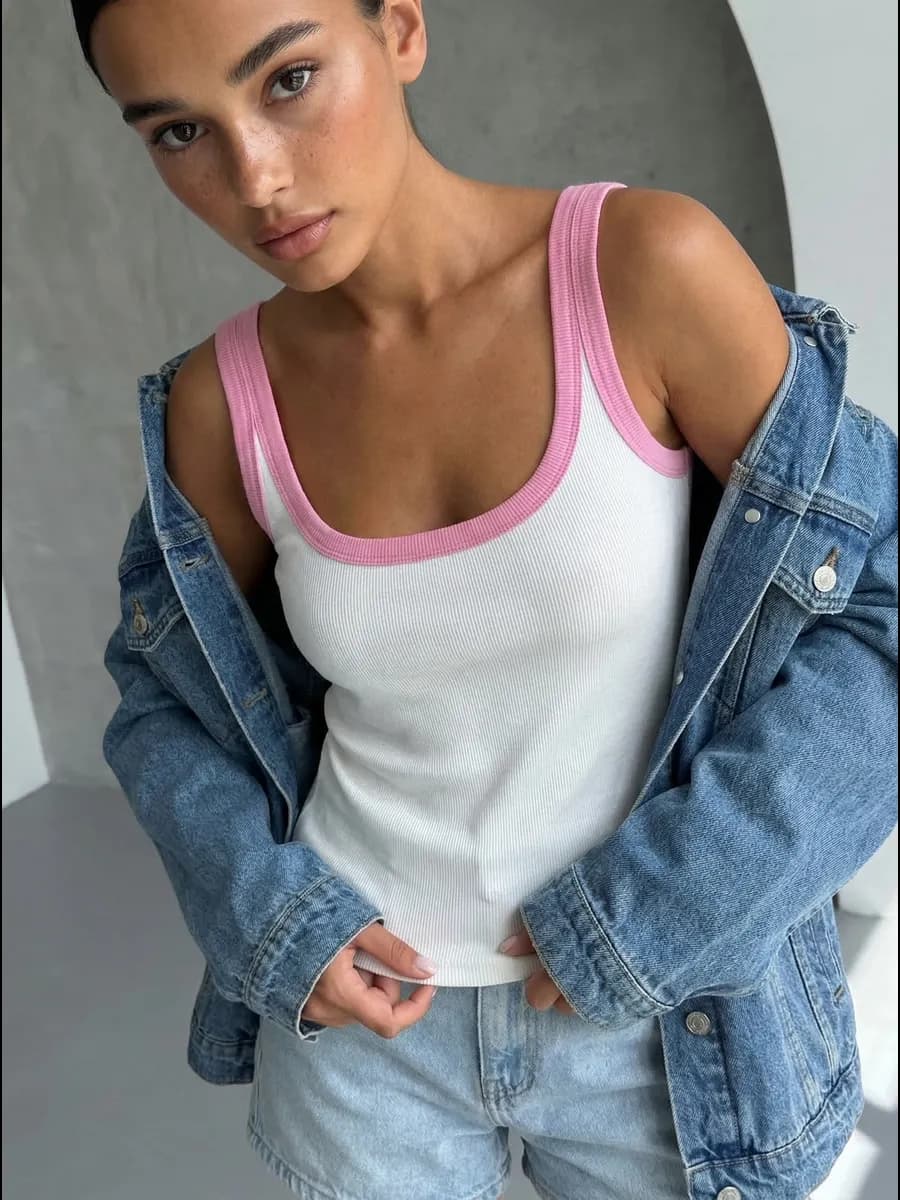 Топ майка под пиджак базовый