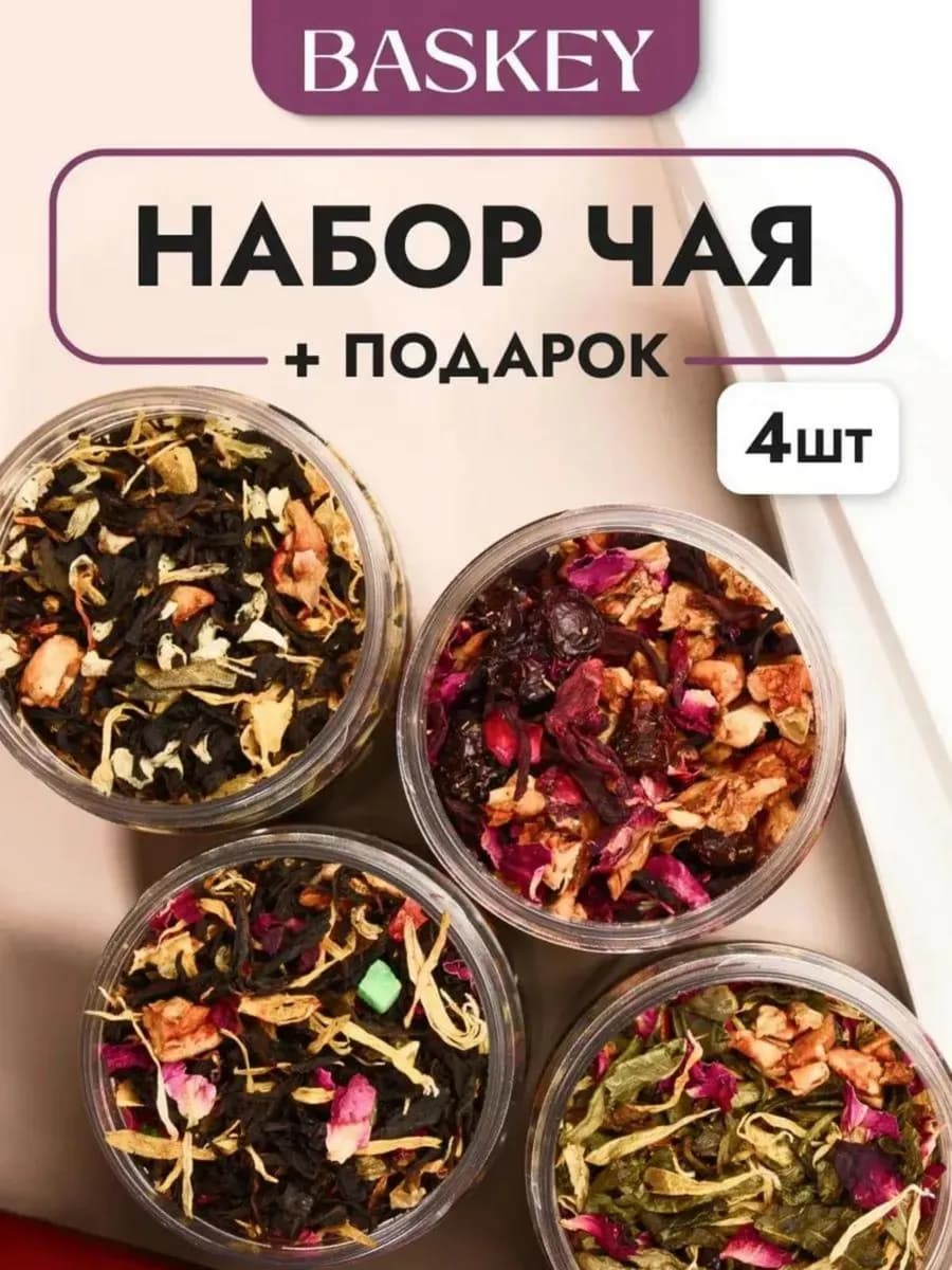 Подарочный набор чай черный зеленый фруктовый
