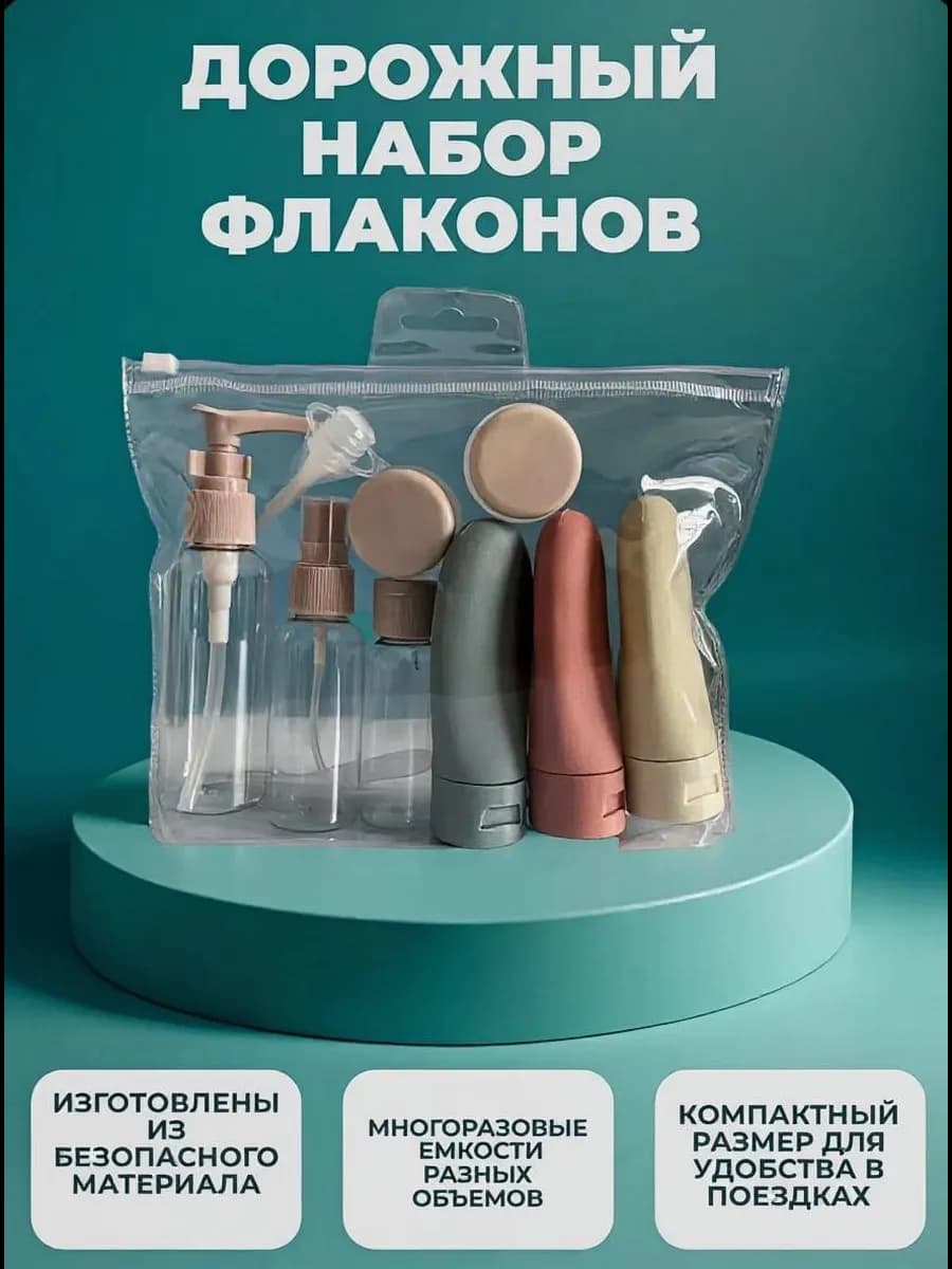 Дорожный набор флаконов для путешествий