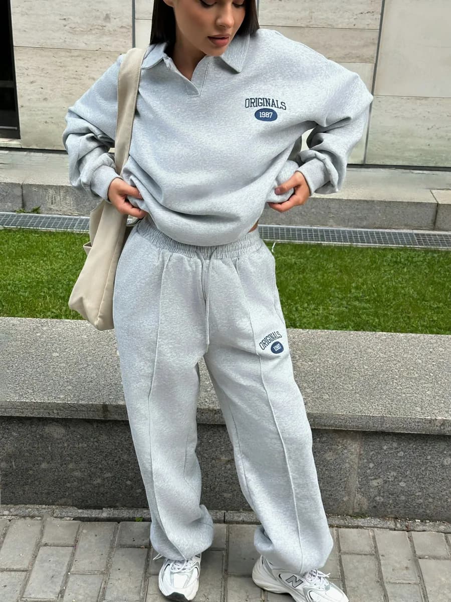 Спортивный костюм оверсайз без начеса