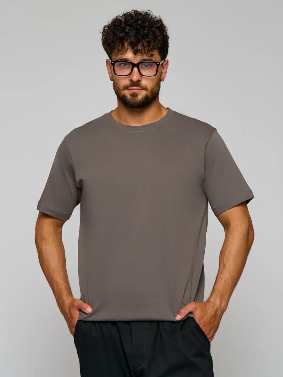 футболка однотонная базовая