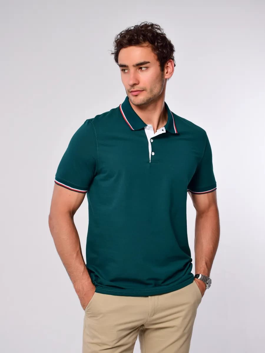 Футболка поло хлопковая