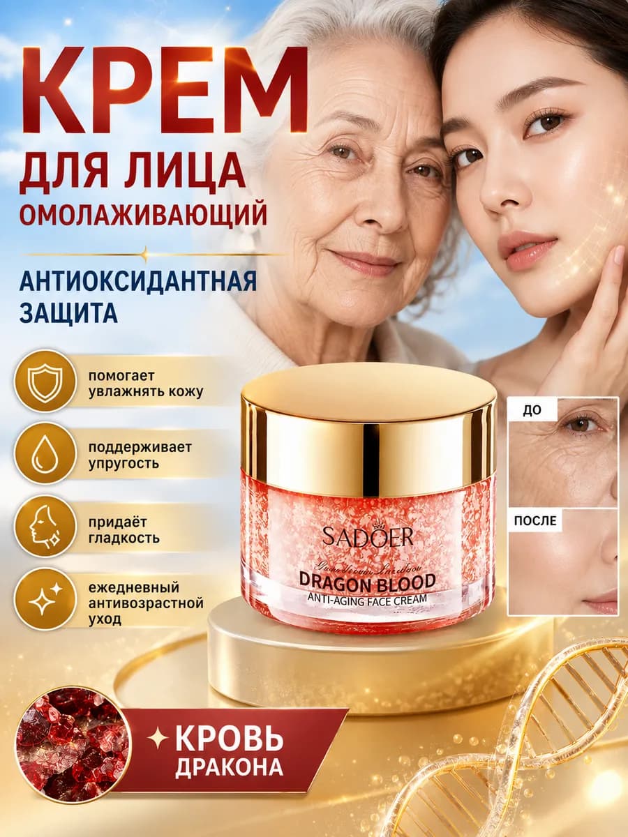 Крем для лица антивозрастной с кровью дракона anti-aging
