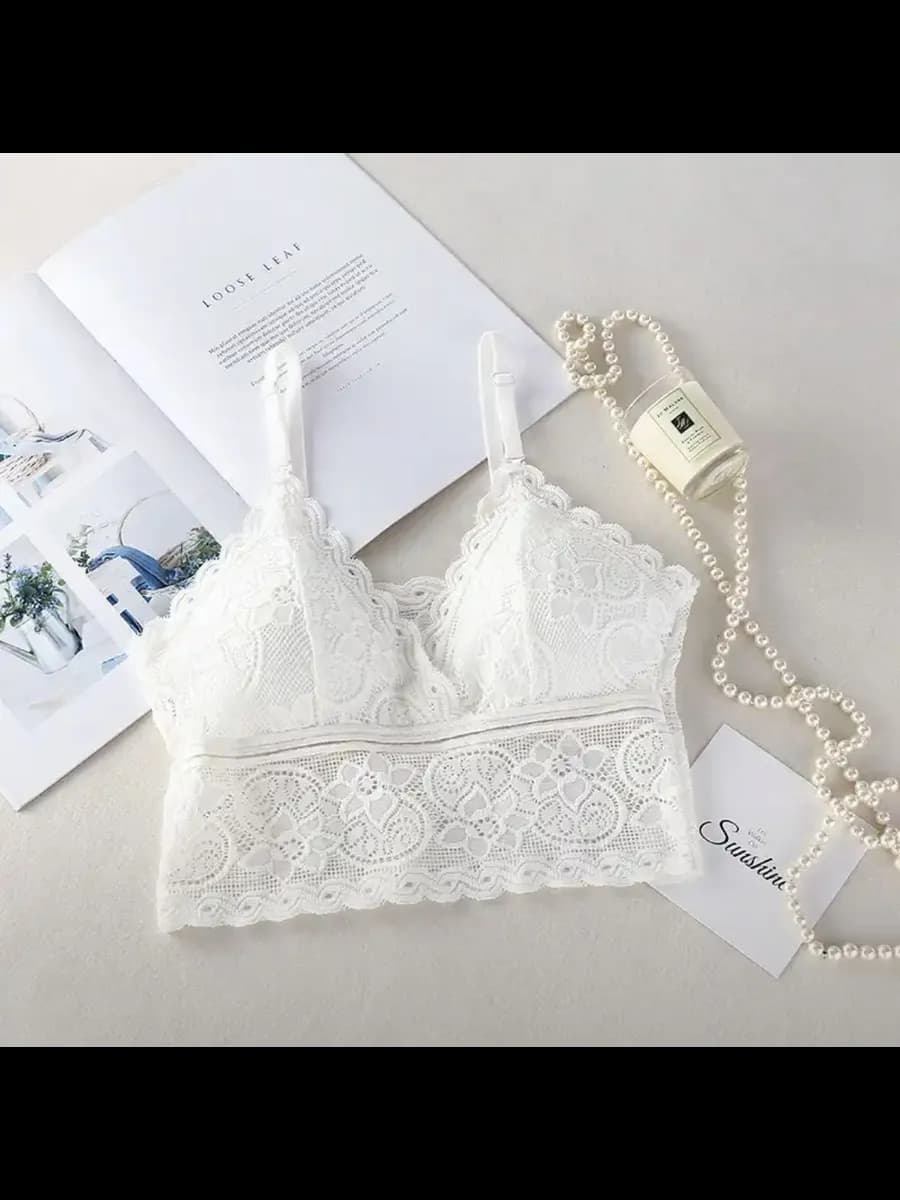 Бюстгальтер-топ женский кружевной