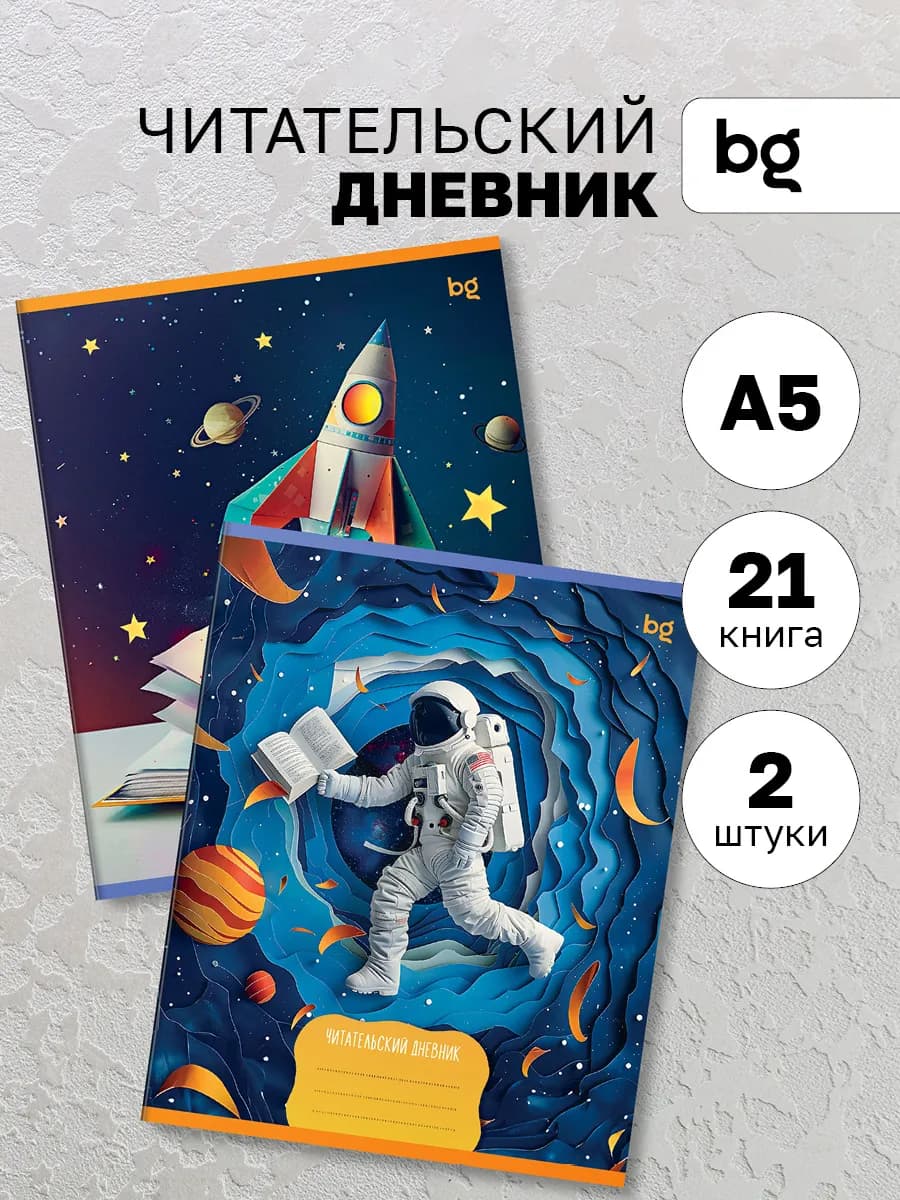 Читательский дневник для школьника 2 штуки