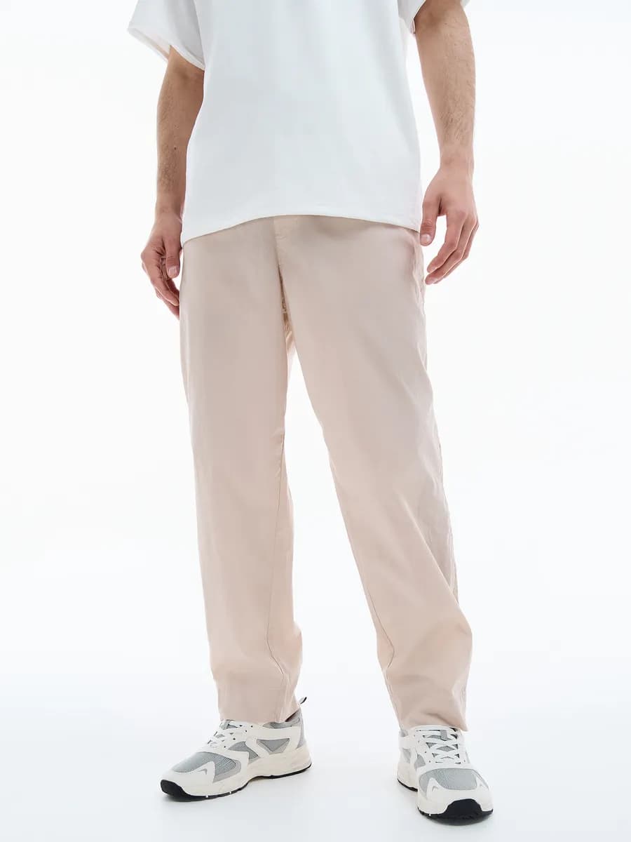 Брюки прямые на резинке спортивные