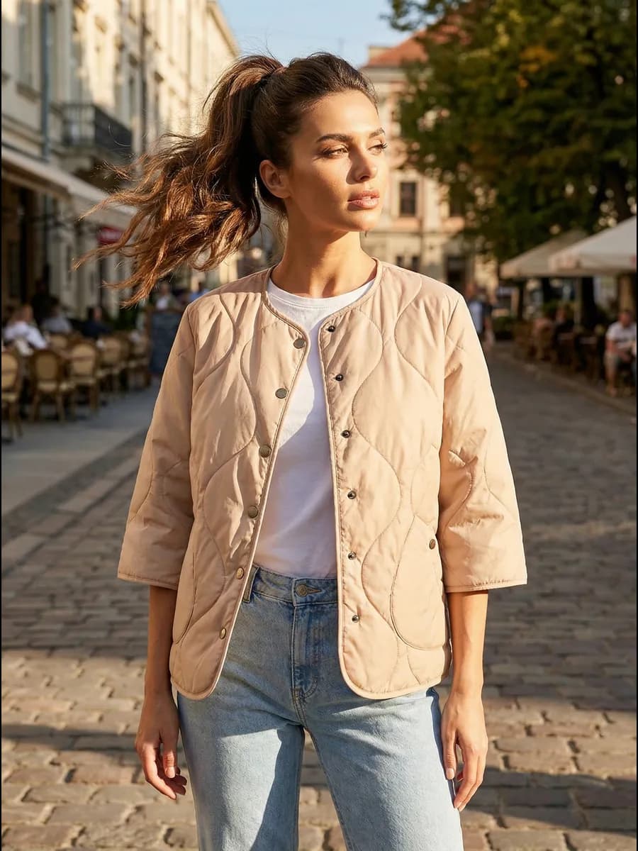 Ветровка весна-осень модная короткая