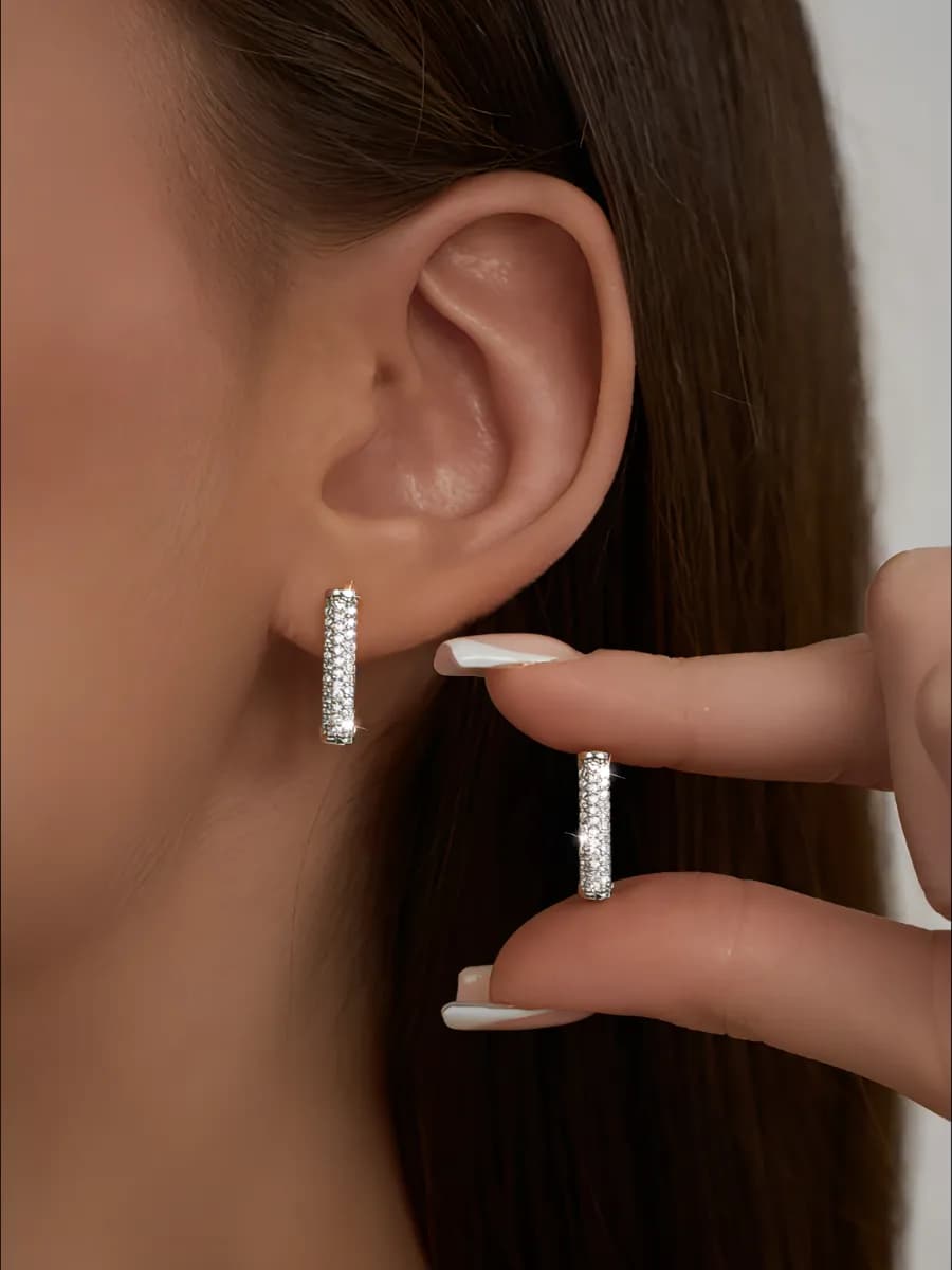 Серьги бижутерия дорожка