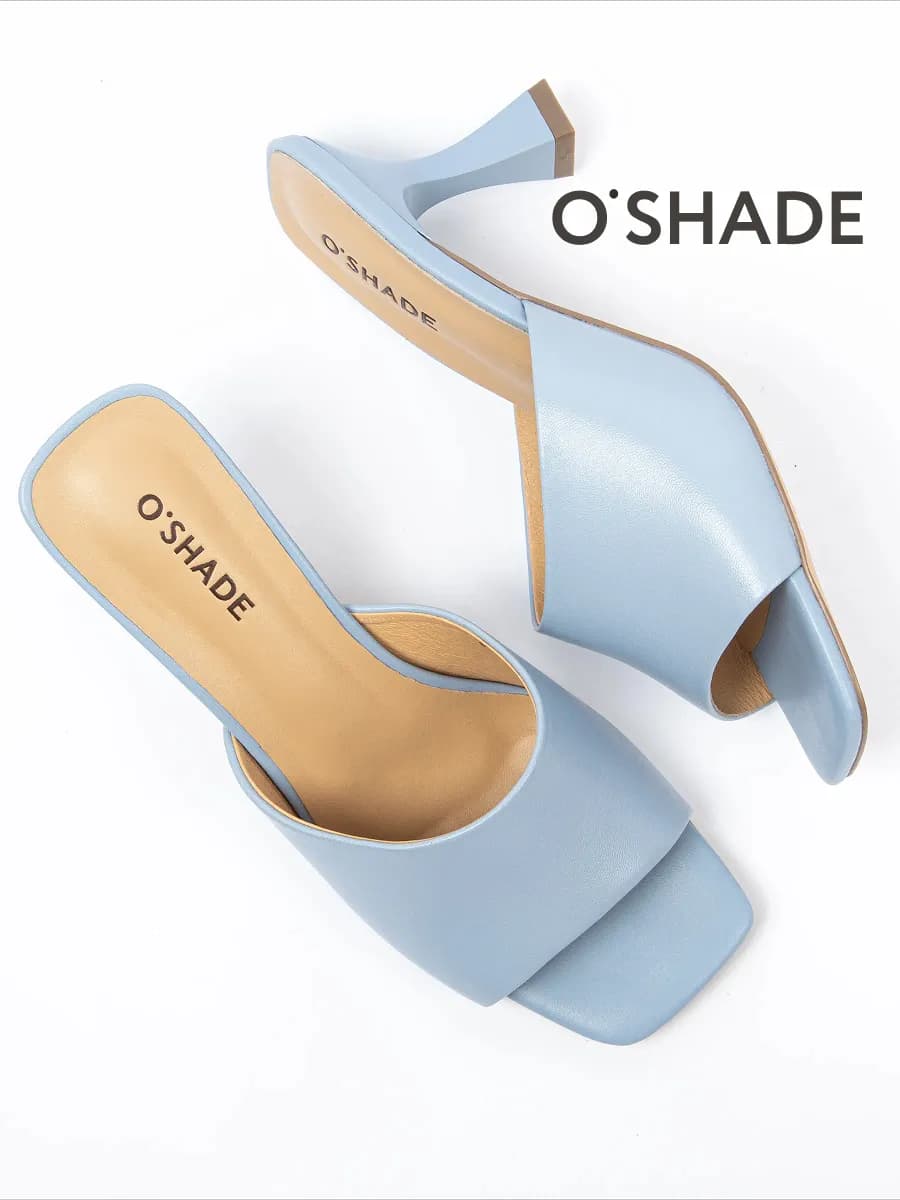 Мюли женские на каблуке