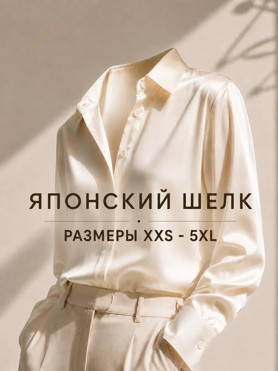 Рубашка женская летняя шелковая