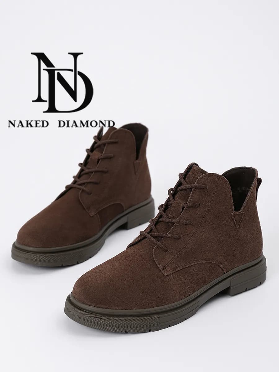 Ботинки женские демисезонные натуральная замша