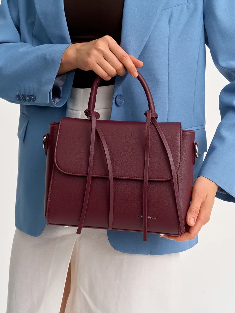 Сумка бордовая кросс-боди