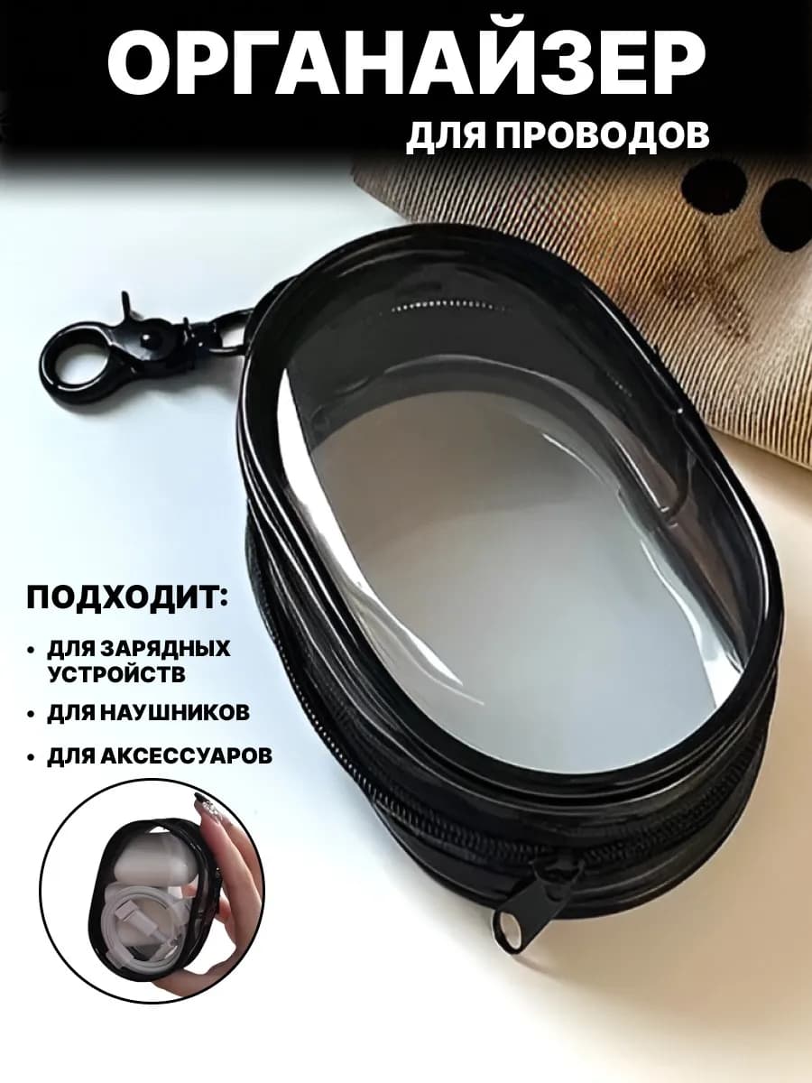 Органайзер для проводов зарядок и мелочей