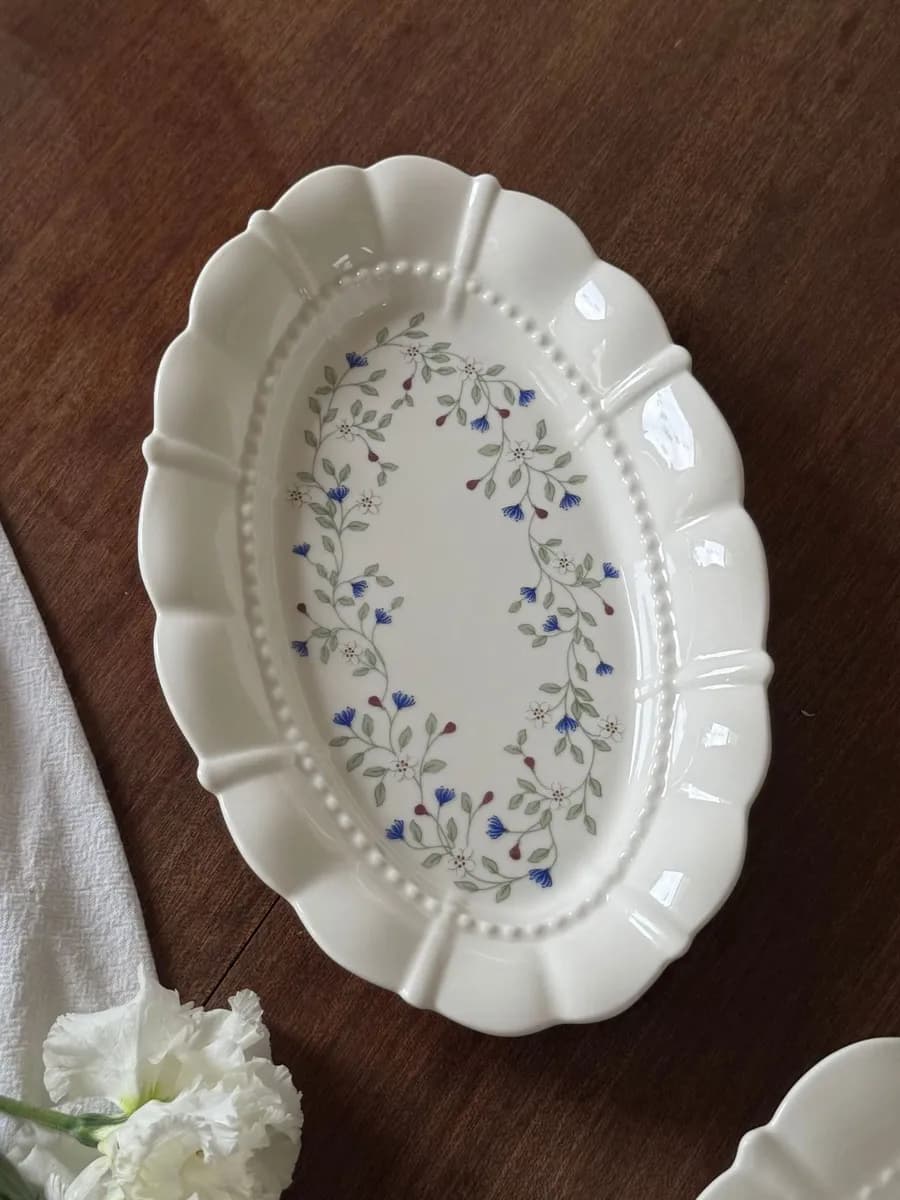 Тарелка сервировочная для подачи винтажная посуда "Прованс" - фото 1
