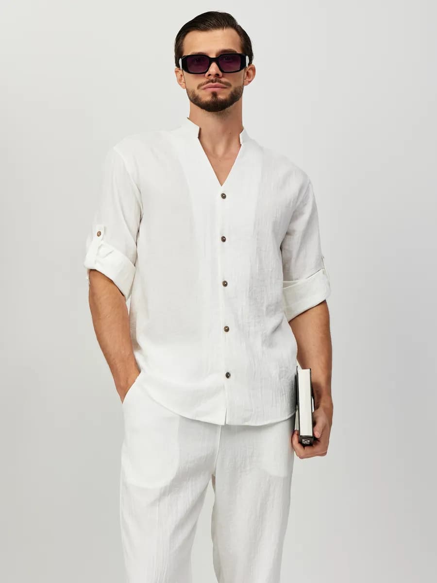 Костюм двойка льняной летний