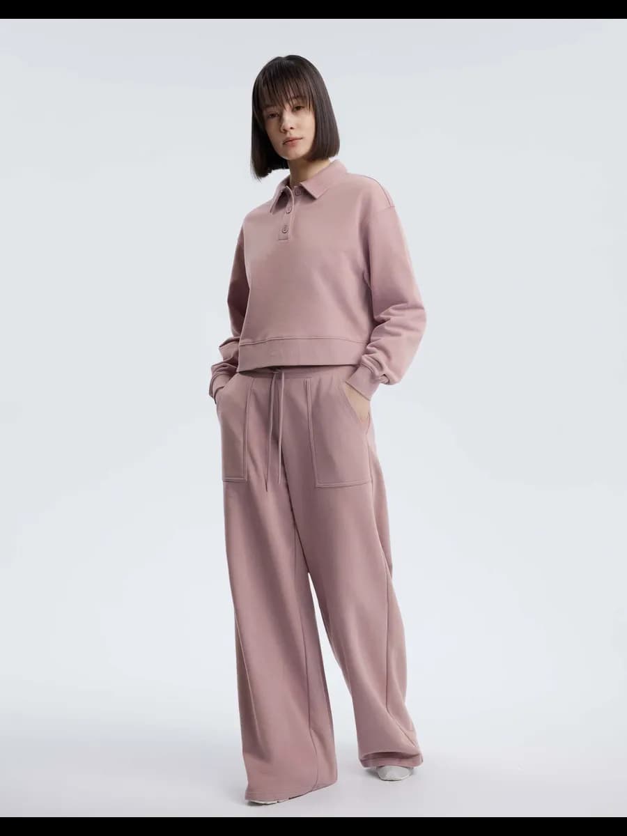 Пыльно-розовые спортивные брюки Straight