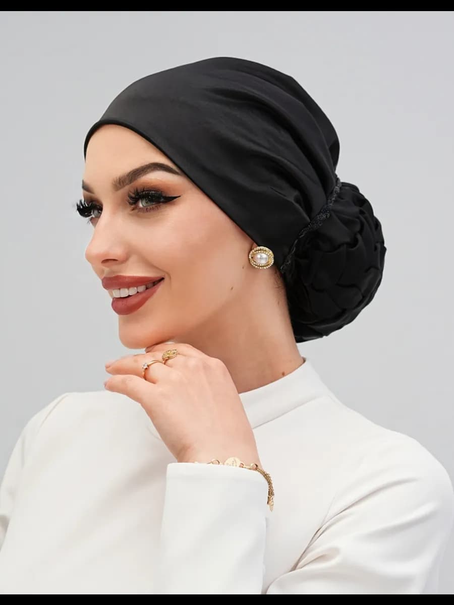 Готовый платок тюрбан на резинке