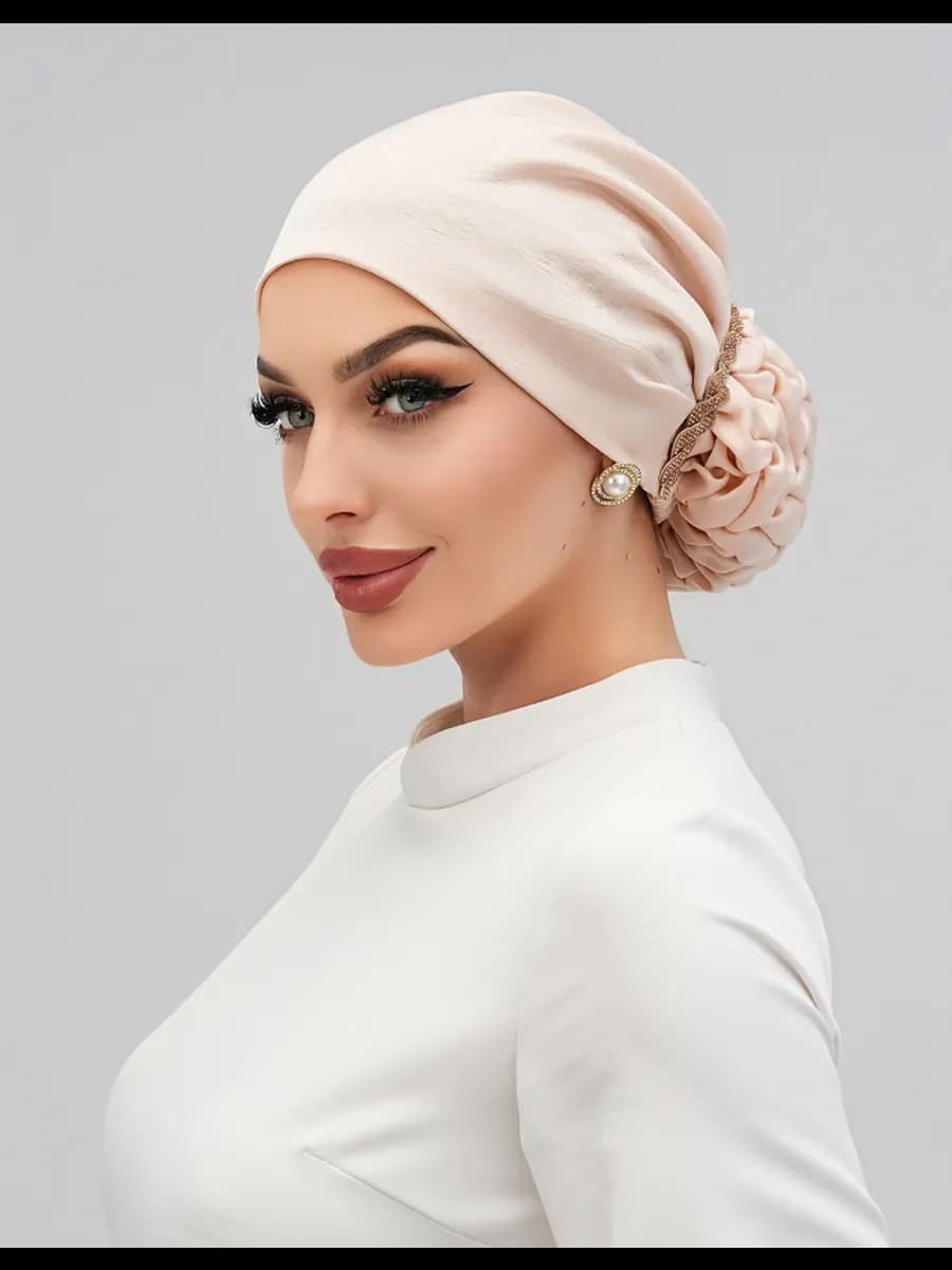 Готовый платок тюрбан на резинке