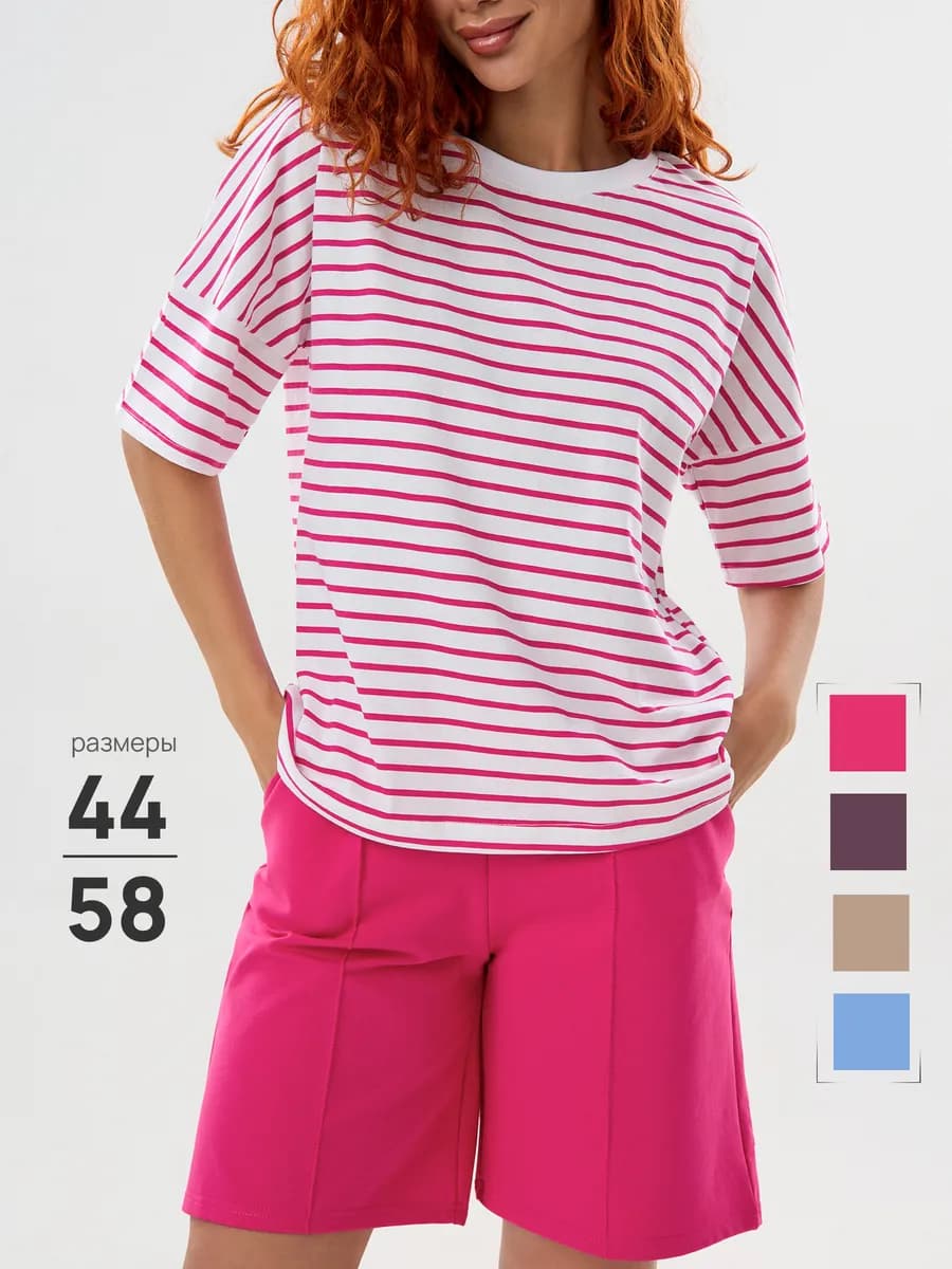 Костюм с шортами и футболкой летний