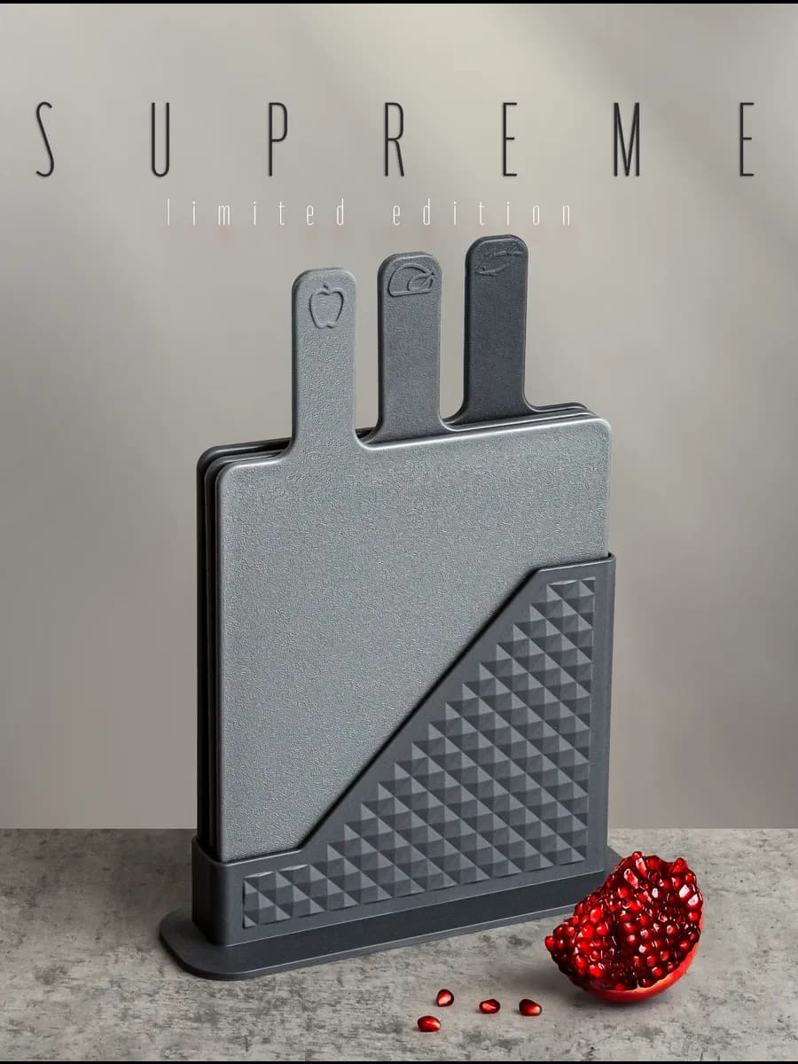 Доска разделочная набор на подставке