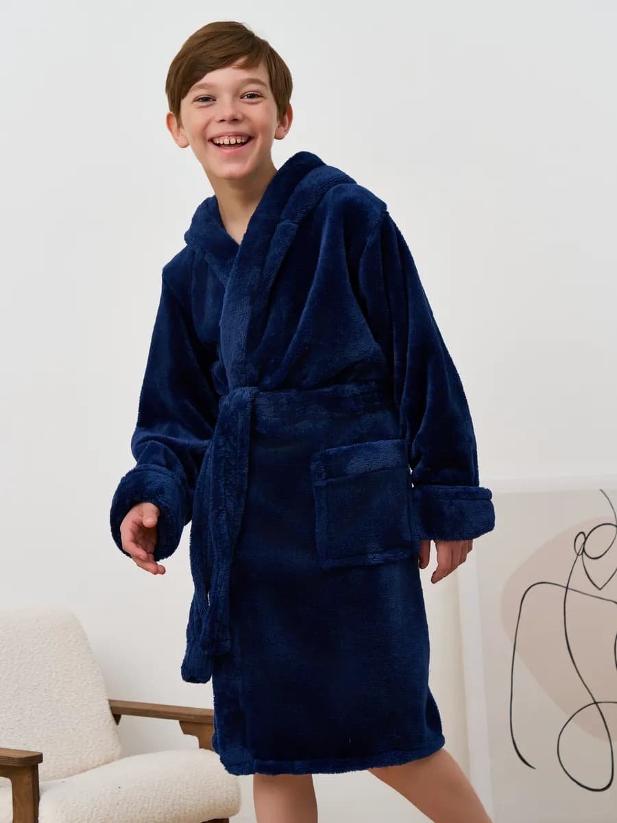 Детский махровый халат для мальчика