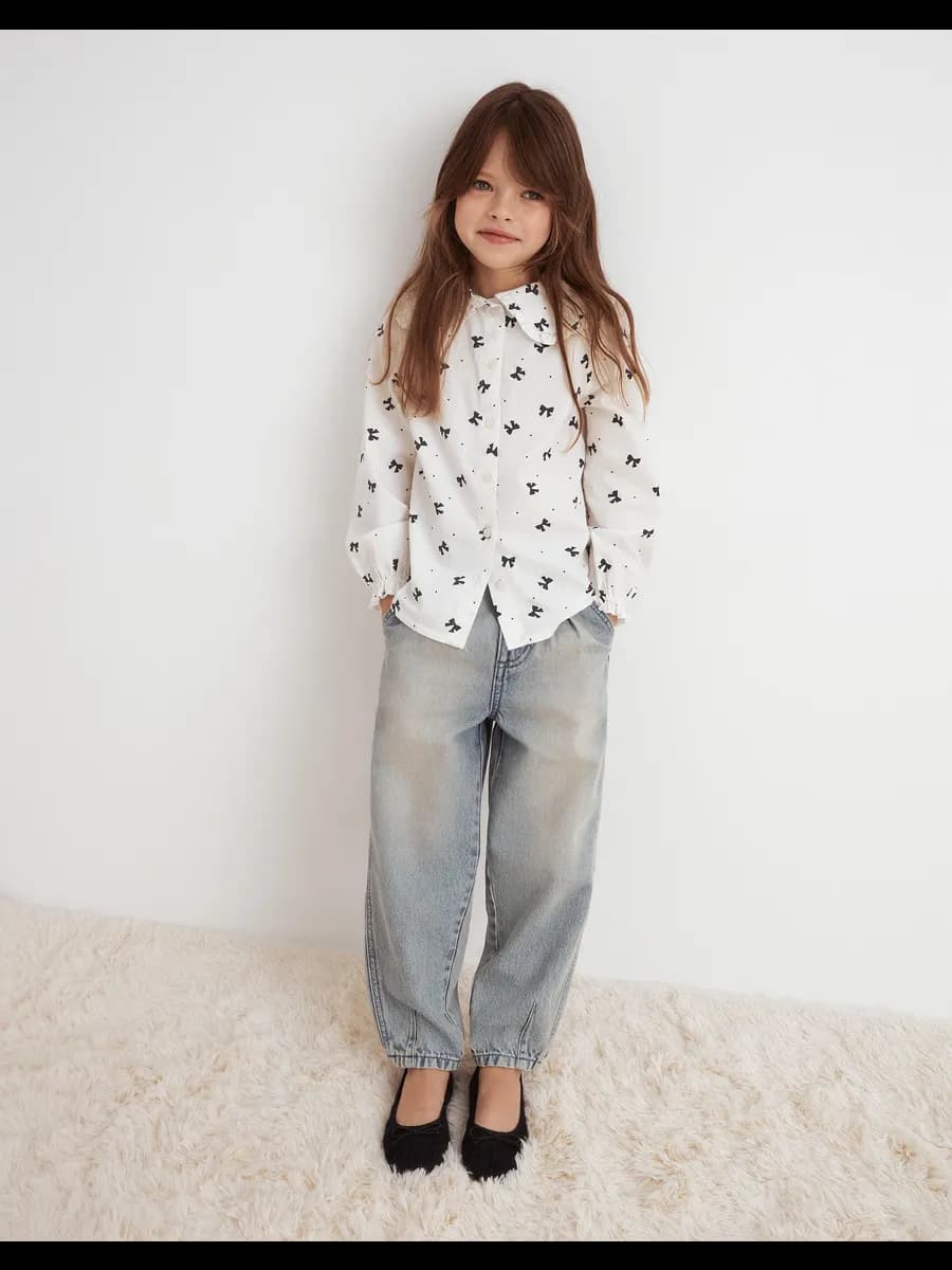 Джинсы Baggy с защипами - фото 1