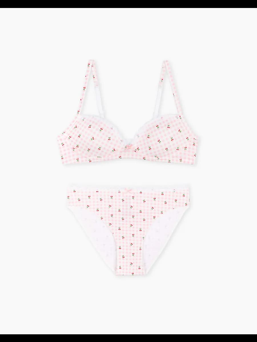 Комплект нижнего белья с принтом