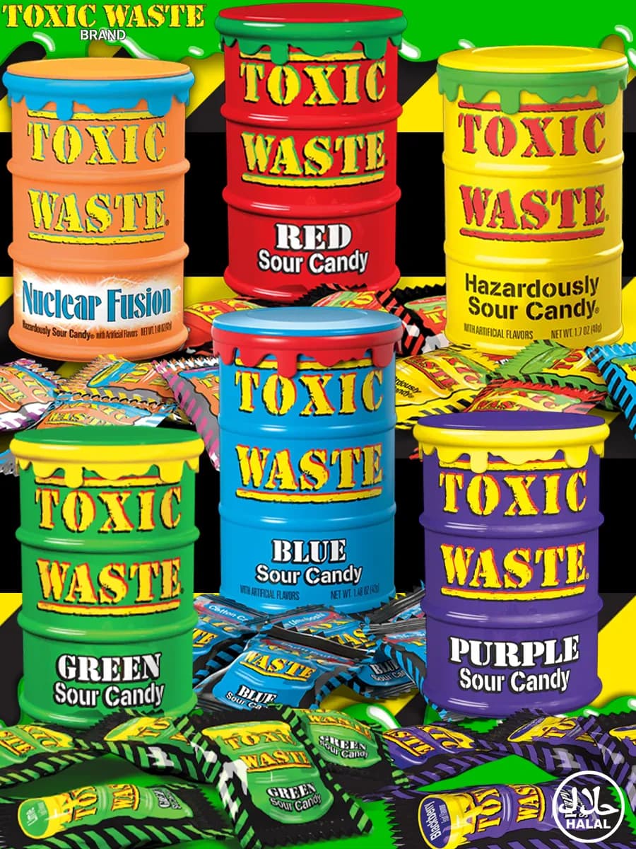 Кислые конфеты суперкислые леденцы Токсик Вейст