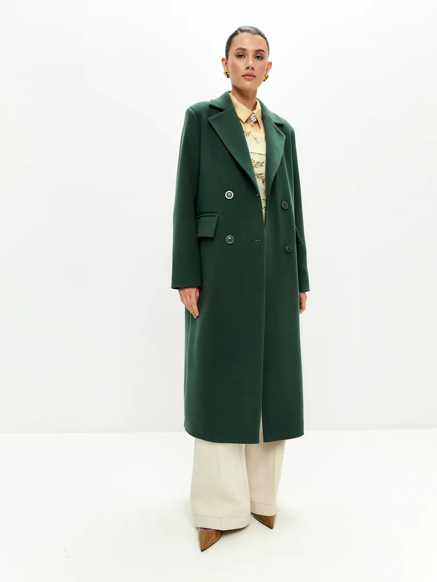 Длинное демисезонное Пальто веснаосень