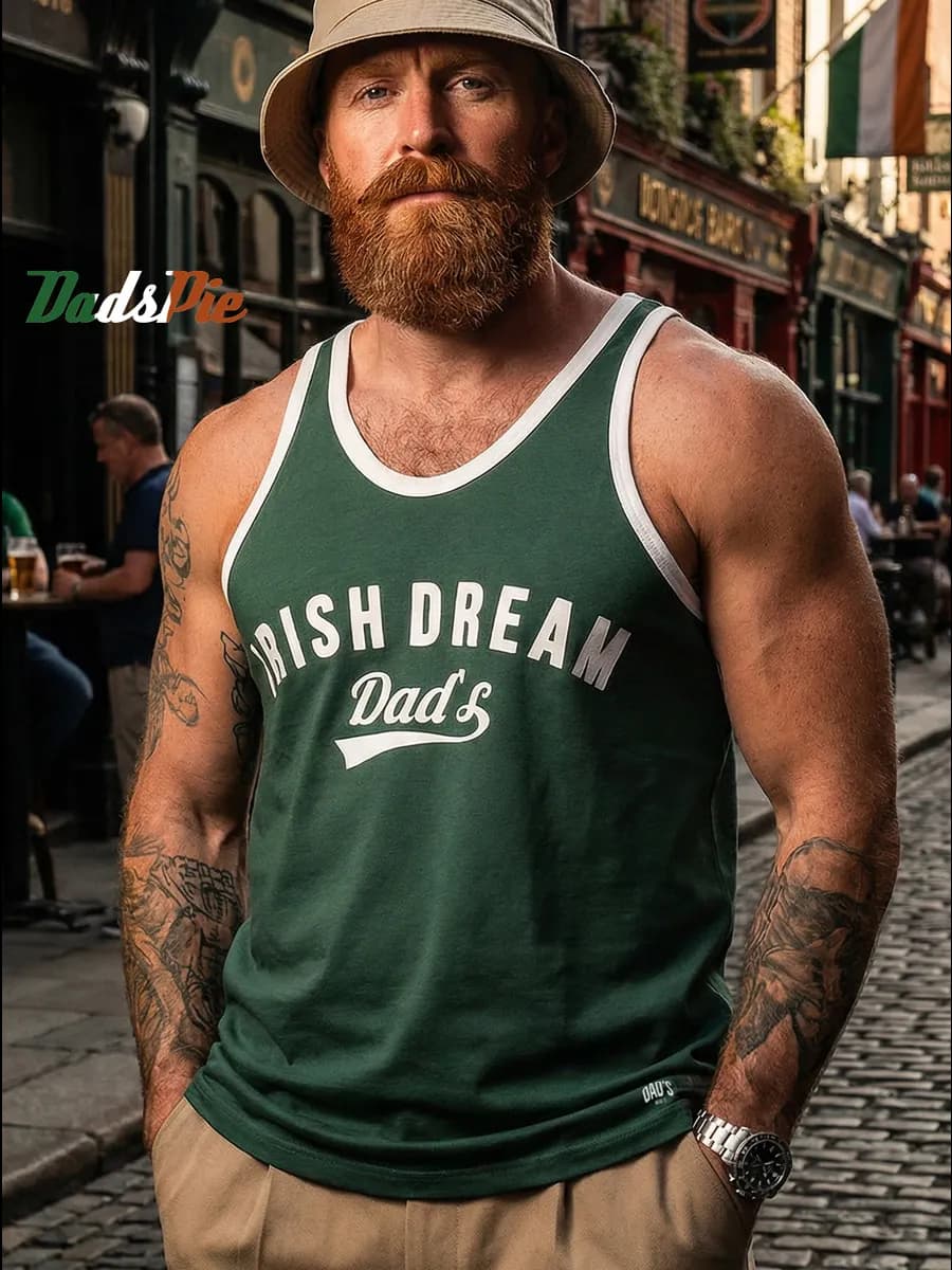 Майка спортивная свободная с принтом без рукавов