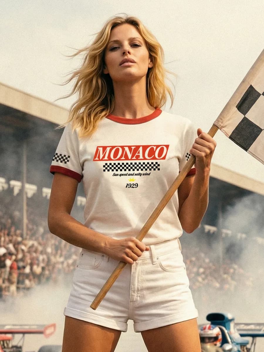 Футболка с принтом плотная базовая хлопок