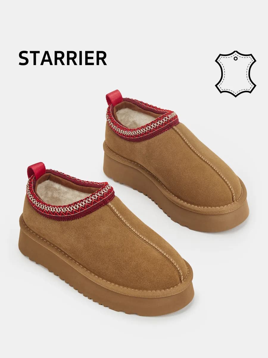 Угги зимние на платформе натуральная замша