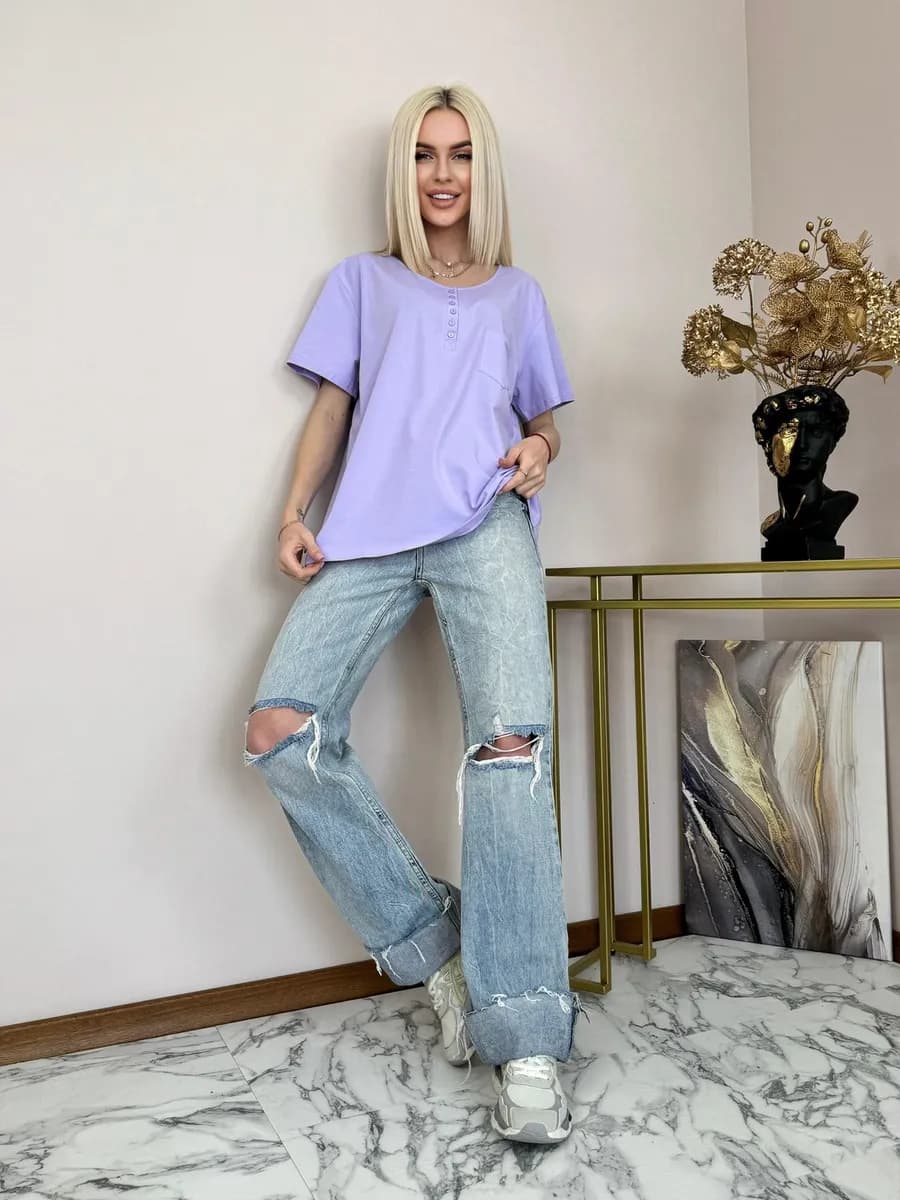 Футболка базовая однотонная хлопок