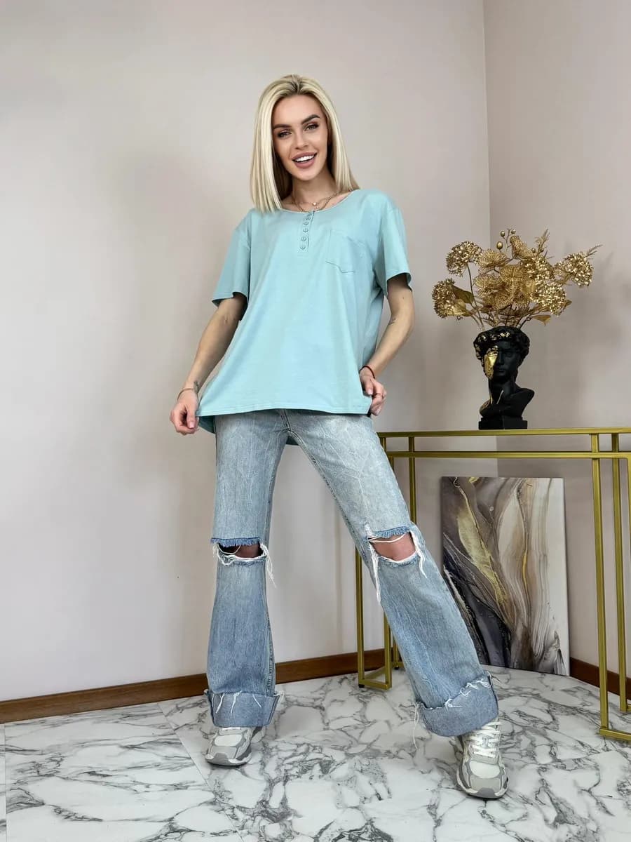 Футболка базовая однотонная хлопок