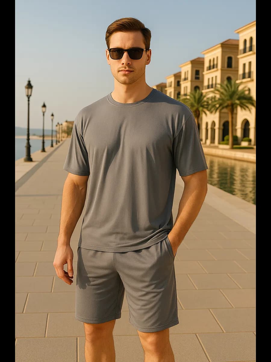 Костюм домашний с футболкой и шортами летний