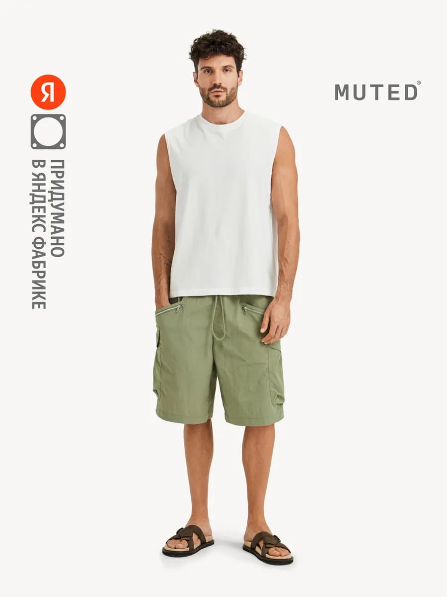 Шорты ROVE, хаки-оливковый
