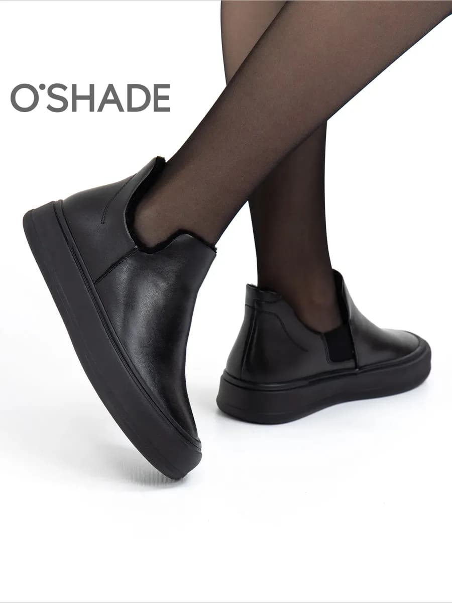 Ботинки утепленные женские короткие